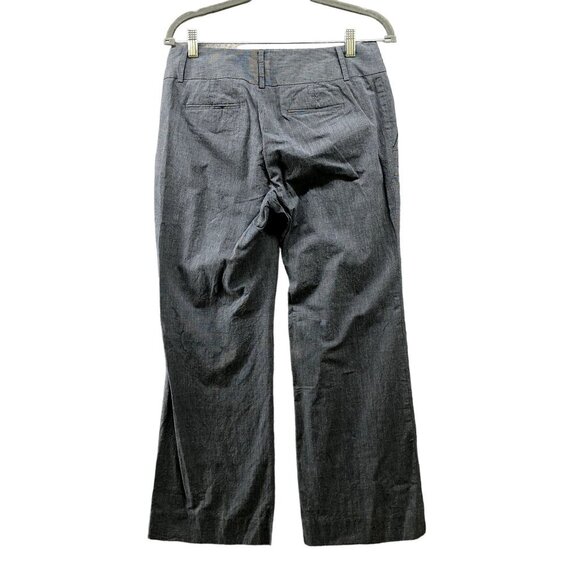 Banana Republic Martin Fit Dress Pants Womens 6 Gray Mid Rise Straight Stretch - Picture 2 of 10